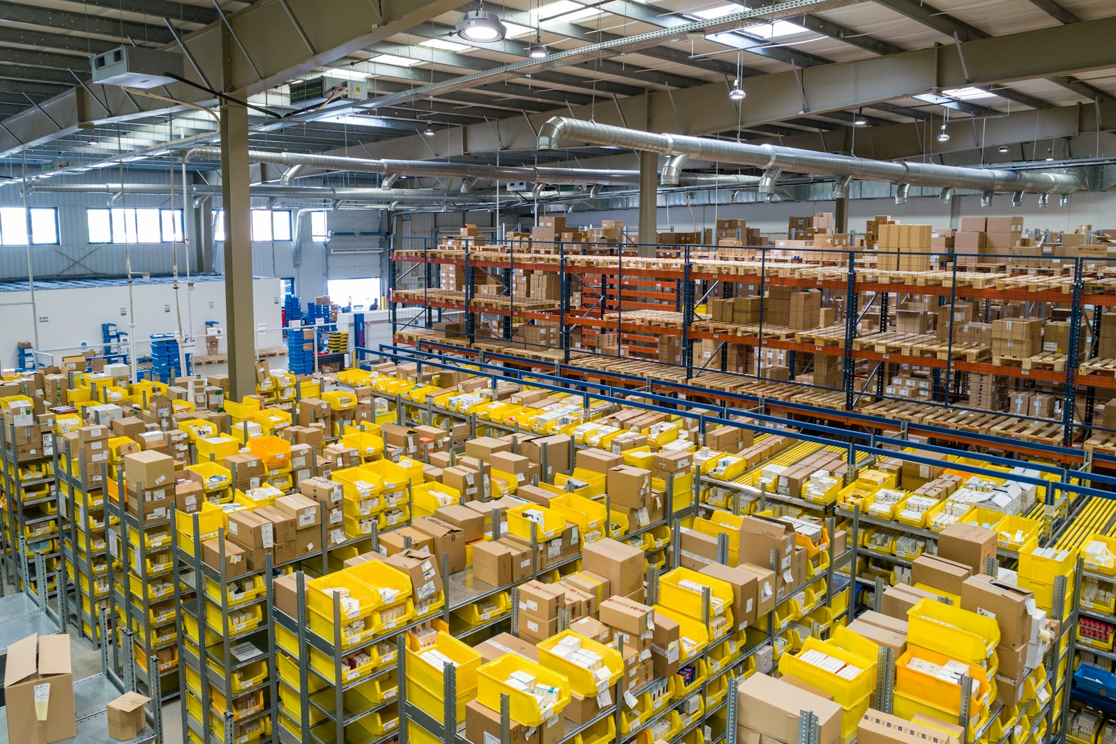 Warehouse team preparing pharmaceutical orders for dispatch