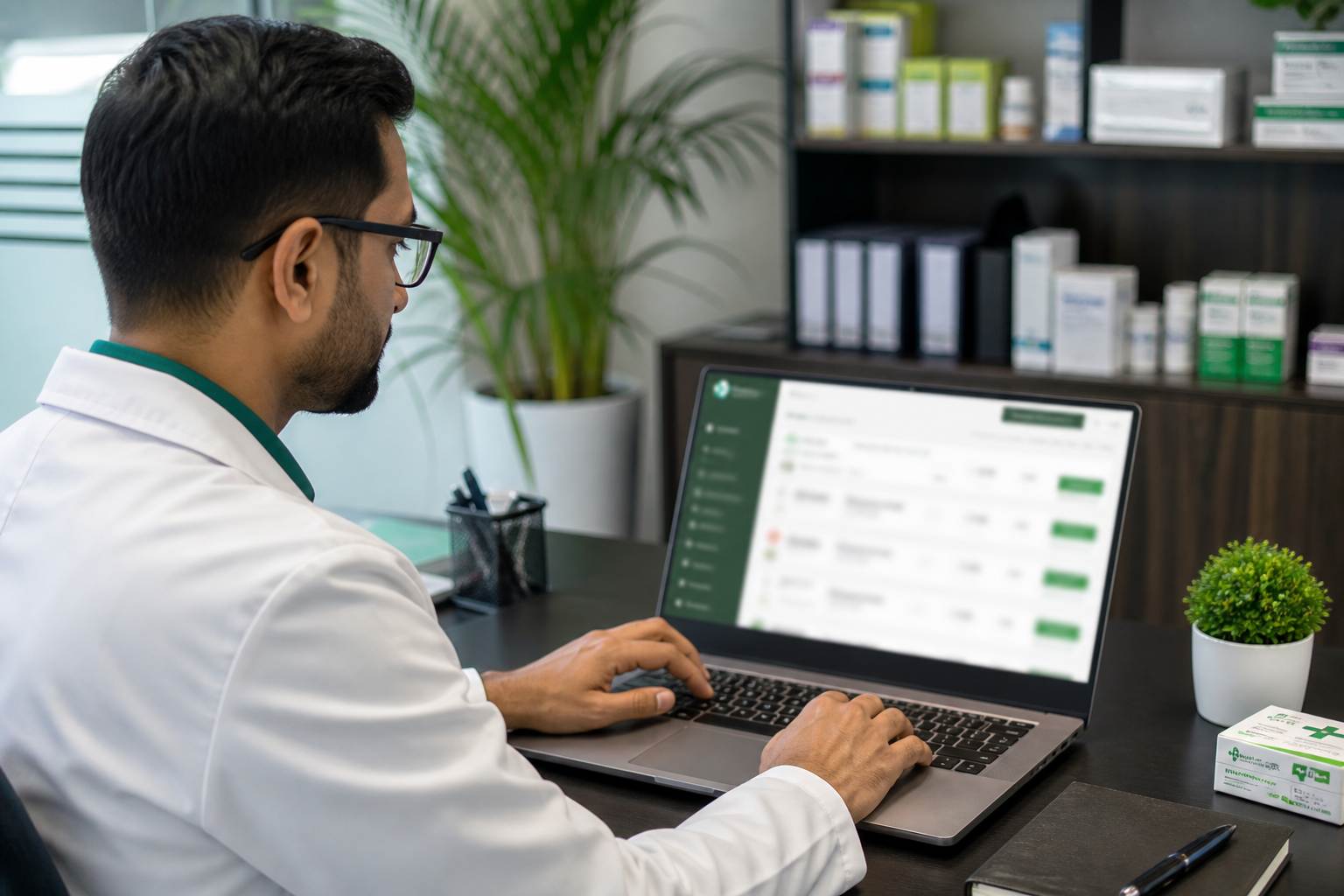 Web-based live ordering portal for pharmaceutical B2B customers